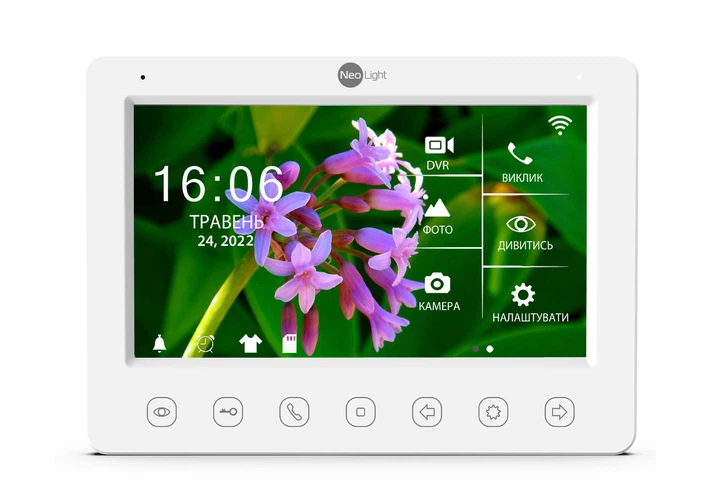 Комплект видеодомофона с Wi-Fi 7” NeoLight NeoKIT HD WF (KAPPA+ HD WF White + SOLO FHD Graphite) - изображение 2