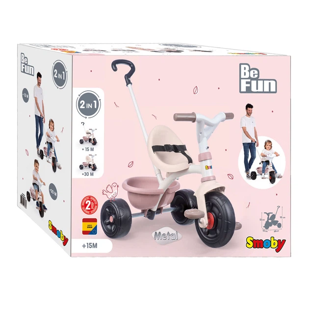 Дитячий велосипед Smoby Toys Be Fun Рожевий 1440754 (3032167403353) - зображення 7