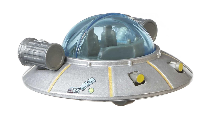 Машинка Premium Hot Wheels Rick and Morty Rick's Ship Pop Culture 1:64 JHW95 Grey - изображение 5