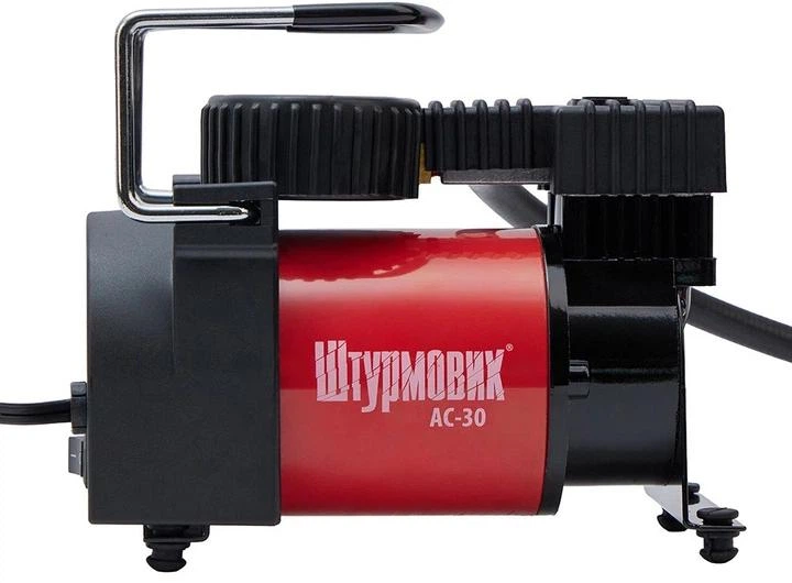 Автокомпресор Штурмовик AC-30 100psi/12Amp /37л/прикурювач - Фото 2 Автокомпресор Штурмовик AC-30 100psi/12Amp /37л/прикурювач - изображение 2