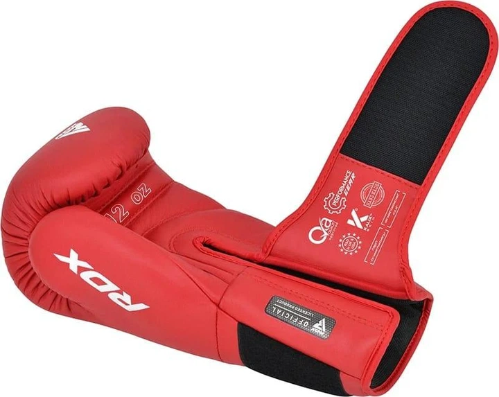 Боксерські рукавиці RDX BOXING GLOVES AS1 червоний 10 унцій (BGR-AS1R) - зображення 4