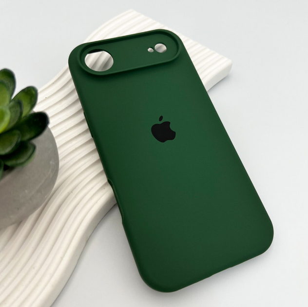 Защитный чехол-накладка Silicone Full Case AA Camera Protect для Apple iPhone 17 Air Atrovirens (FullAAi17A-40) - изображение 3