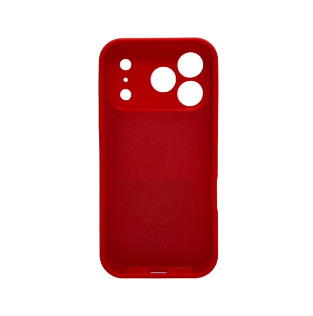 Защитный чехол-накладка Silicone Full Case AA Camera Protect для Apple iPhone 17 Pro Max Red (FullAAi17PM-11) - изображение 2