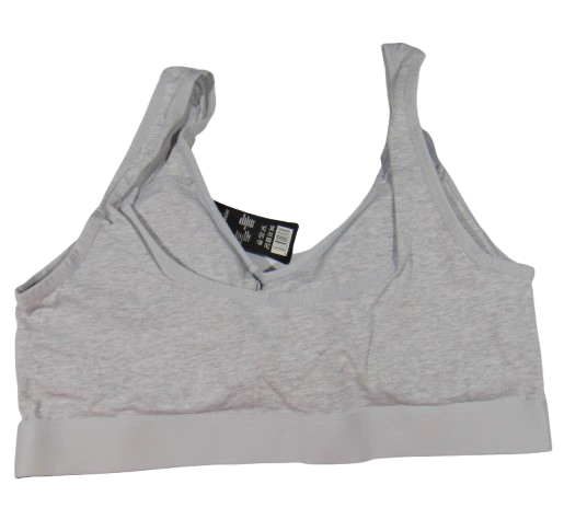 Топ - бюстгальтер хлопок 3XL-4XL серый Biweier 0803 - Фото 2 Топ - бюстгальтер хлопок 3XL-4XL серый Biweier 0803 - изображение 2