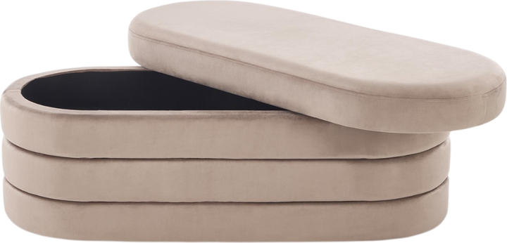 Банкетка Halmar Calpi з функцією контейнера Бежева (5905248136984) - зображення 2