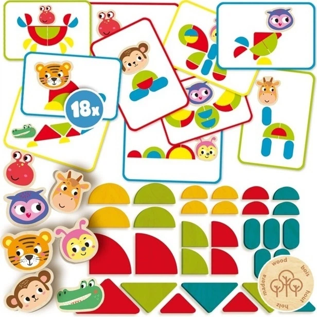 Ігровий набір SES Creative Montessori створення форм тварин 14063 40632 (8710341140632) - зображення 2