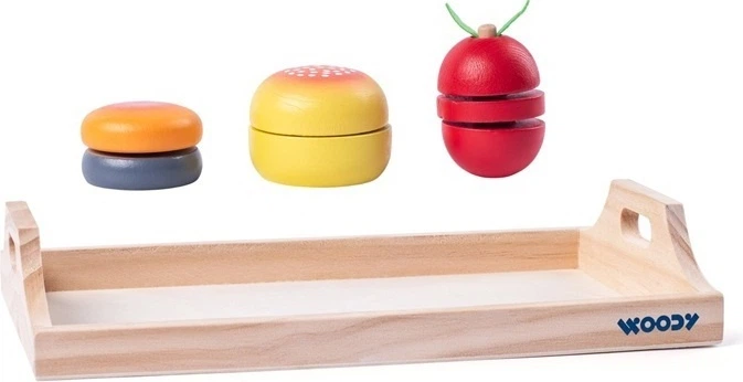 Zestaw zabawek WoodyLand Taca ze śniadaniem 91904 19048 (8591864919048) - obraz 3