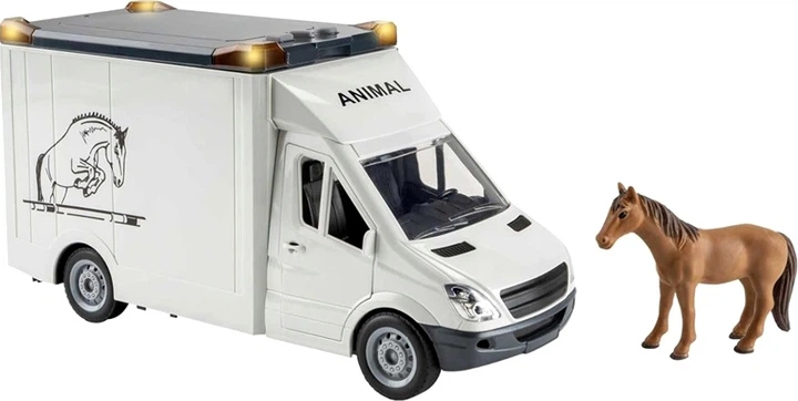 Samochód Hipo do transportu koni ze światłem i dźwiękiem HEB15 47318 (5902447047318) - obraz 2