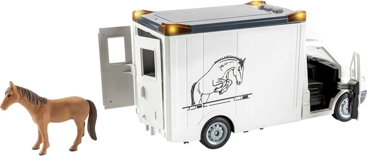 Samochód Hipo do transportu koni ze światłem i dźwiękiem HEB15 47318 (5902447047318) - obraz 3