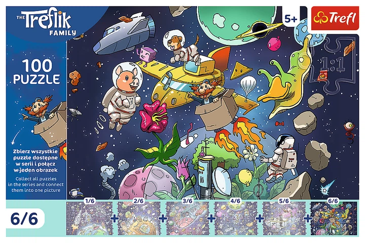 Пазл Trefl The Treflik Family Дядько у космосі 6/6 100 елементів 16546 (5900511165463) - зображення 2