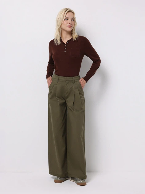 Брюки женские Colin's CL1077045KHA M Khaki (8684112951836) - Фото 3 Брюки женские Colin's CL1077045KHA M Khaki (8684112951836) - изображение 3