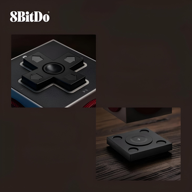 Портативна колонка 8BitDo Retro Cube 2 — версія N (NES40) з акумулятором, комбінованим під'єднанням і бездротовим заряджанням - зображення 3