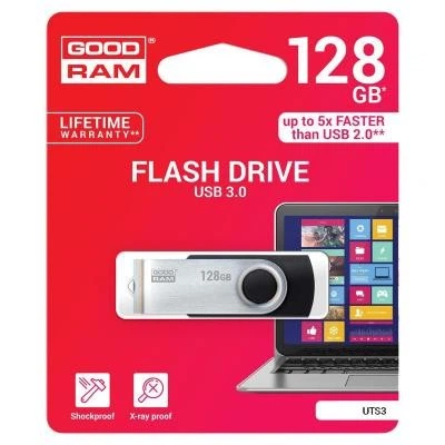 USB флеш накопичувач Goodram 128GB UTS3 Twister Black USB 3.0 (UTS3-1280K0R11) GOODRAM UTS3-1280K0R11 1082068 - Фото 3 USB флеш накопичувач Goodram 128GB UTS3 Twister Black USB 3.0 (UTS3-1280K0R11) GOODRAM UTS3-1280K0R11 1082068 - зображення 3