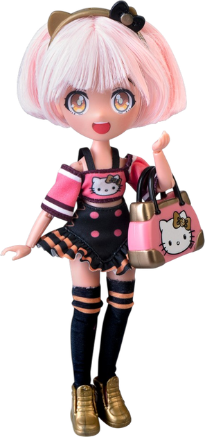 Ігровий набір 4SF Manga Dolls Hello Kitty Золота Ролер Діва з аксесуарами HKTF1000 (8056379194071) - зображення 2