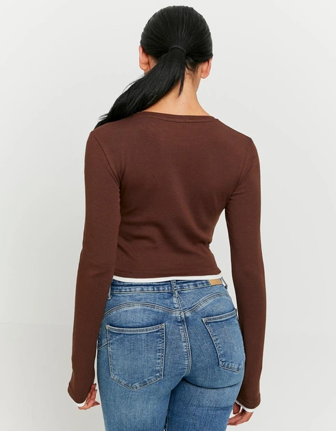Лонгслів жіночий Tally Weijl STSCOCUFFA-YM01 M (7612950319908) - зображення 4