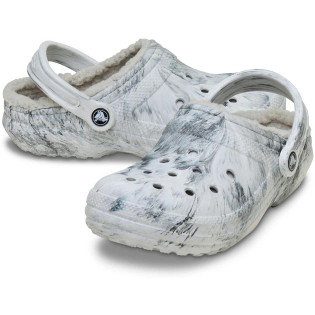 Чоловічі крокси утеплені Сирі Crocs : Classic Lined Watercolor - Фото 1 Чоловічі крокси утеплені Сирі Crocs : Classic Lined Watercolor - зображення 1