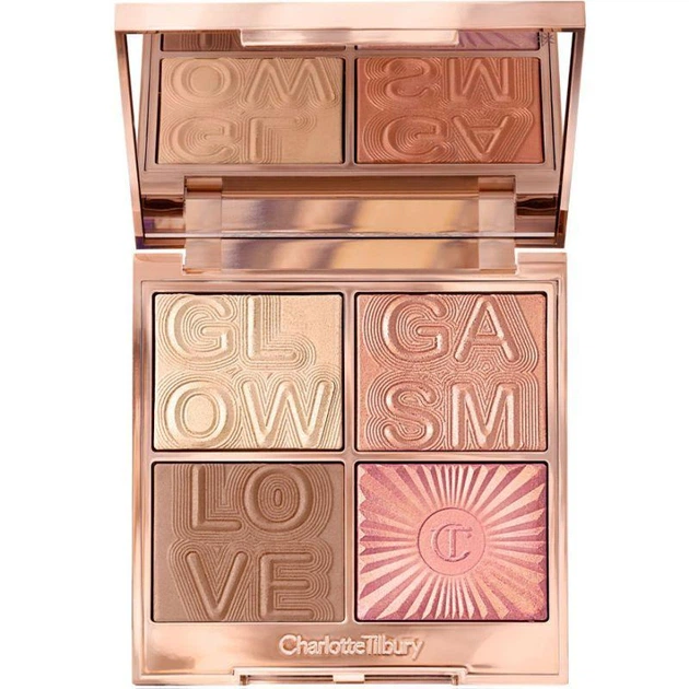 Палетка для макияжа: хайлайтер + румяна + бронзер Charlotte Tilbury Glowgasm Face Palette Lightgasm 15.2 г - Фото 1 Палетка для макияжа: хайлайтер + румяна + бронзер Charlotte Tilbury Glowgasm Face Palette Lightgasm 15.2 г - изображение 1