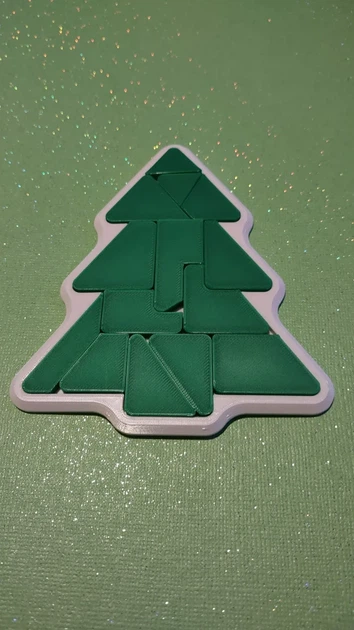 Новогодняя Головоломка Елочка Christmas Tree Puzzle Зеленый 10 См 3Д Печать - Фото 1 Новогодняя Головоломка Елочка Christmas Tree Puzzle Зеленый 10 См 3Д Печать - изображение 1