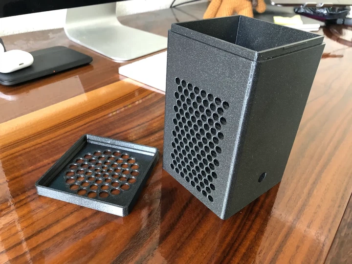 Міні Очищувач Повітря Small Air Purifier Сірий 15 См 3Д Друк - зображення 3