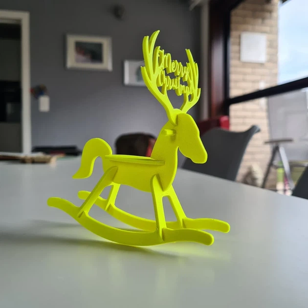 Сборная Новогодняя Открытка Christmas Pop Up Card Желтый 10 См 3Д Печать - Фото 2 Сборная Новогодняя Открытка Christmas Pop Up Card Желтый 10 См 3Д Печать - изображение 2