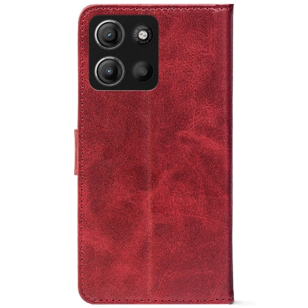 Чохол-книжка Crazy Horse Clasic для Moto G77 Red Wine (Front) (72548) - изображение 3
