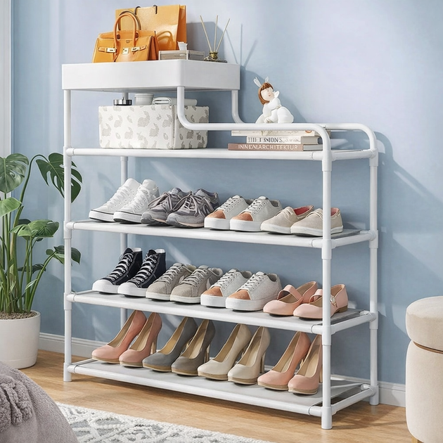 Полиця-етажерка для взуття Shoe Rack — стійка для передпокою, компактна та міцна - изображение 2