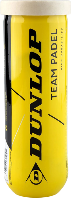 М'ячі для падел тенісу Dunlop Team Padel 3 шт. 601553 (45566304391) - зображення 1