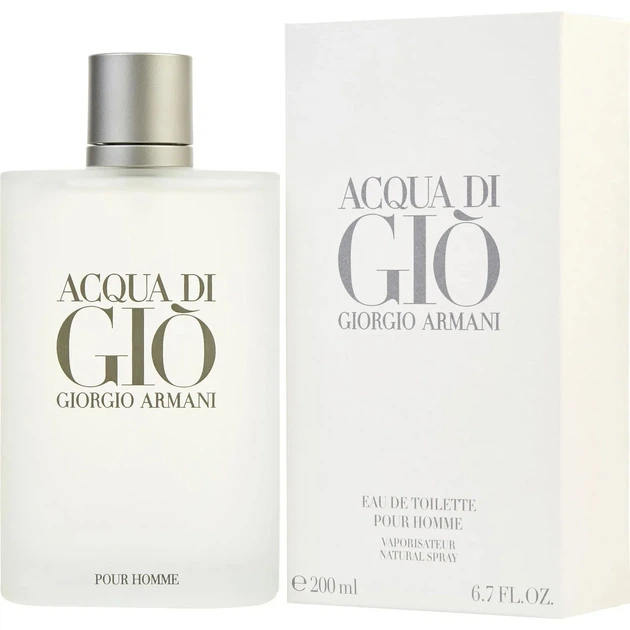 Туалетна вода для чоловіків Giorgio Armani Acqua di Gio pour homme 200 мл - Фото 1 Туалетна вода для чоловіків Giorgio Armani Acqua di Gio pour homme 200 мл - зображення 1