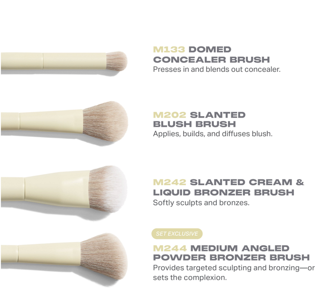 Набор кистей для лица Morphe Buttery Blends 4-Piece Face Brush Set - изображение 2