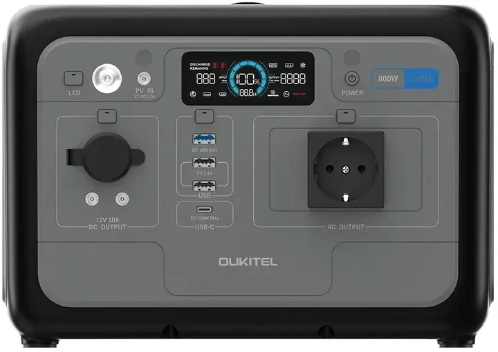 Портативна зарядна станція (електростанція) OUKITEL P800 800 Вт / 512 Вт/год - зображення 2