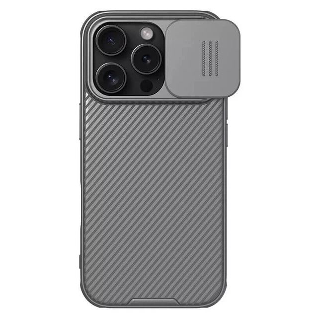 Карбоновая накладка Nillkin CamShield Pro для Apple iPhone 16 Pro (6.3") Titanium Gray - Фото 3 Карбоновая накладка Nillkin CamShield Pro для Apple iPhone 16 Pro (6.3") Titanium Gray - изображение 3