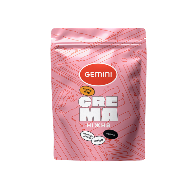 Кава Gemini Crema 100г - Фото 1 Кава Gemini Crema 100г - зображення 1