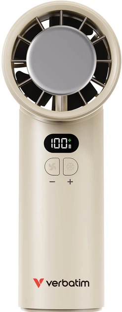 Вентилятор ручний Verbatim Cool 'n' Go Ice Touch Біло-срібний (32343) - зображення 2