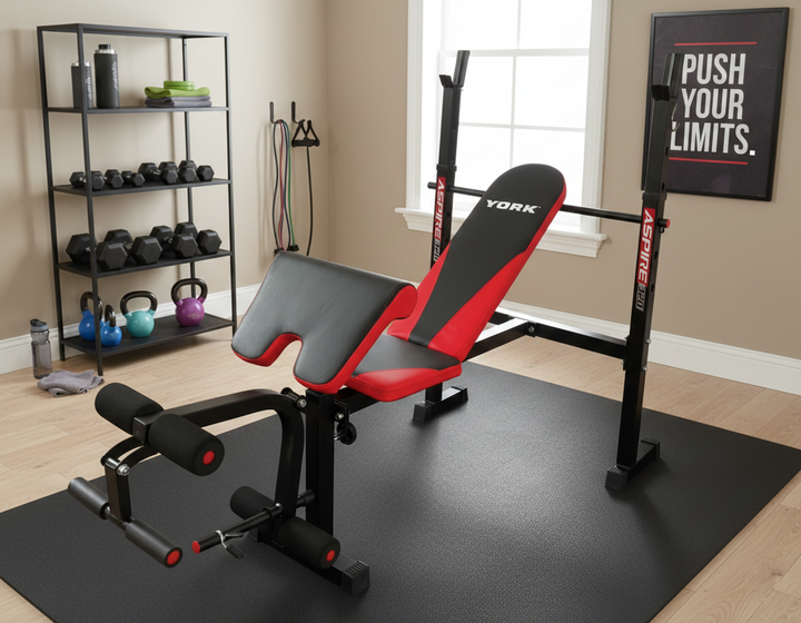 Лавка для жиму York Fitness ASPIRE 320 з стійкою для штанги та партою Скотта - зображення 5