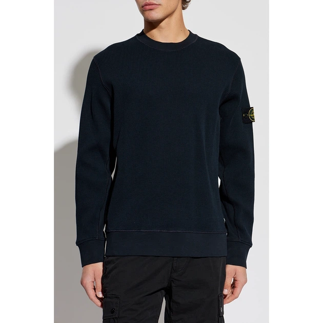 Кофта Stone Island Navy blue Crew Neck Sweater L1S156100056-S0044 V0020 - зображення 2