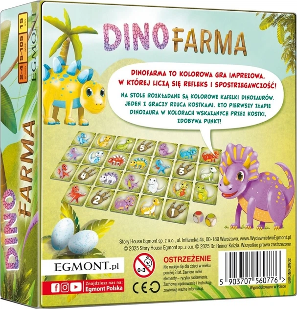 Gra planszowa Egmont Dinofarma (5903707560776) - obraz 3