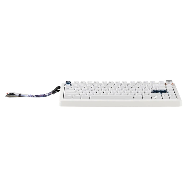 Механічна бездротова клавіатура Cidoo QK75, 75% WHITE, RGB, Tri-Mode, USB-C / 2.4 GHz / Bluetooth, Hot-Swap, Gasket-Mount - зображення 5