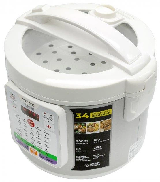 Мультиварка рисоварка Rotex RMC532-W Smart Cooking - зображення 2