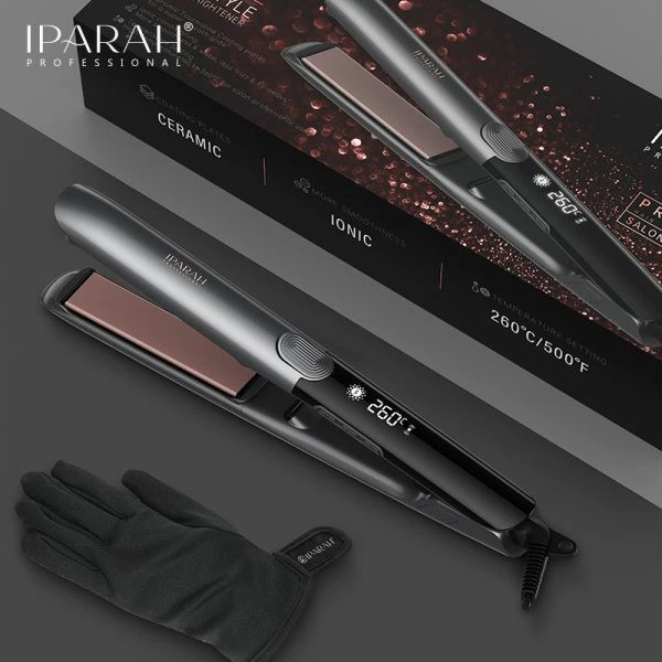 Выпрямитель для волос IPARAH P-112, 160-260°C, керамическое покрытие, LED дисплей, 65 W - изображение 7