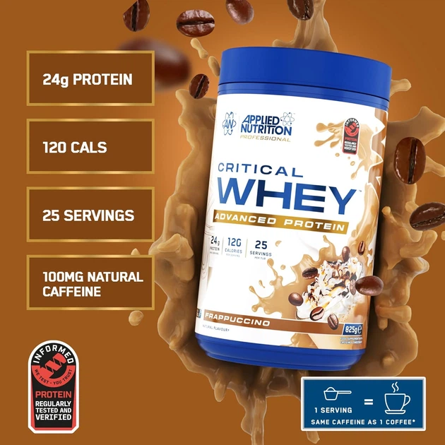 Протеин Applied Nutrition Critical Whey Protein 825 г, Frappuccino - Фото 3 Протеин Applied Nutrition Critical Whey Protein 825 г, Frappuccino - изображение 3