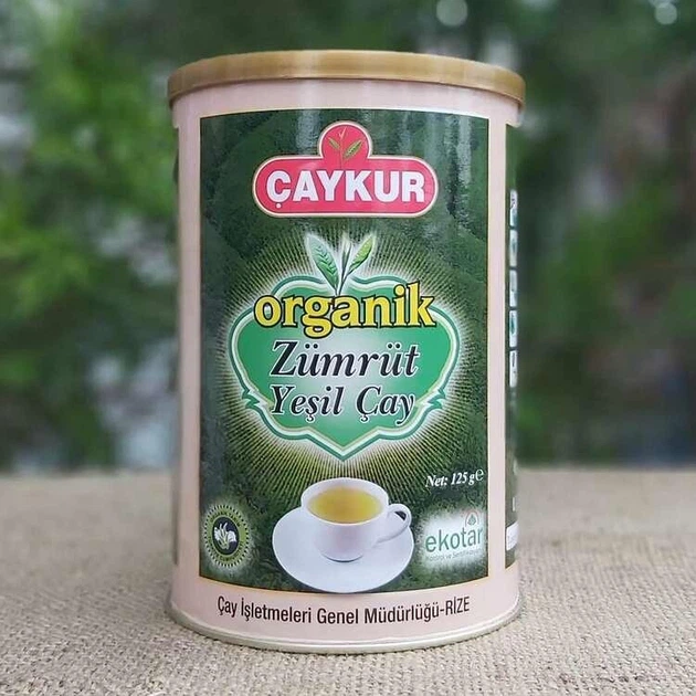 Турецкий зеленый чай Çaykur Organik Zümrüt 125 г - изображение 2