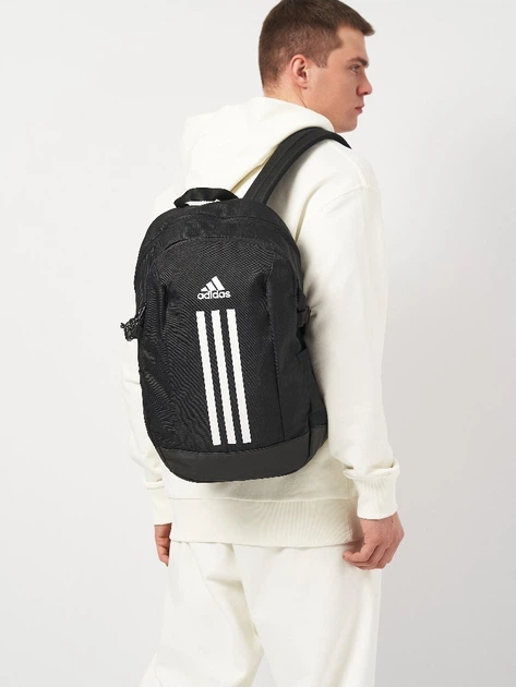 Рюкзак спортивный тканевый 16 л вмещает формат А4 Adidas IP9774 Черный (4067886361935) - изображение 3