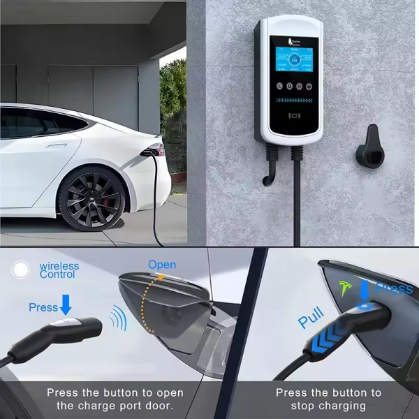 Зарядна станція для електромобіля Feyree 12 кВт 50A, NACS Pisces Wi-Fi - зображення 3