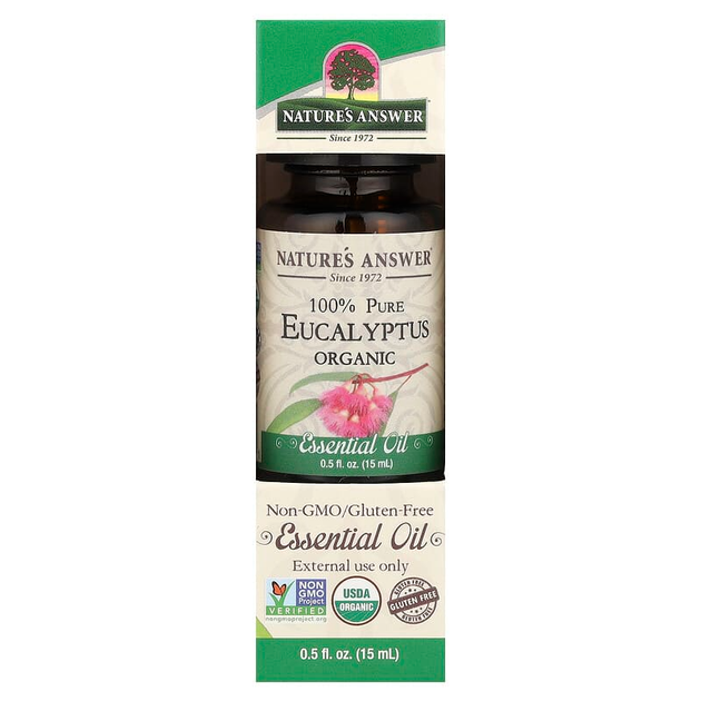 Органическое эфирное масло эвкалипта Nature's Answer "Eucalyptus Organic Essential Oil" (15 мл) - изображение 2