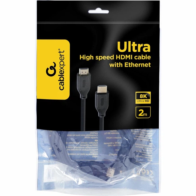 Кабель мультимедийный HDMI M to HDMI M 2.0m V2.1 Cablexpert - изображение 3
