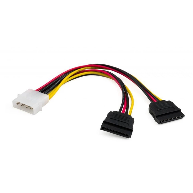 Кабель живлення SATA power 0.2m 2 connectors Vinga - Фото 2 Кабель живлення SATA power 0.2m 2 connectors Vinga - зображення 2