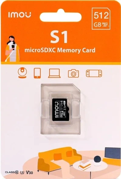 Карта памʼяті IMOU microSDXC 512GB Class 10 U3 V30 (ST2-512-S1) - Фото 2 Карта памʼяті IMOU microSDXC 512GB Class 10 U3 V30 (ST2-512-S1) - зображення 2