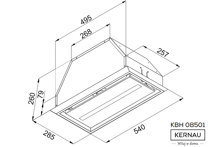 Okap kuchenny Kernau KBH 08501 B - obraz 2