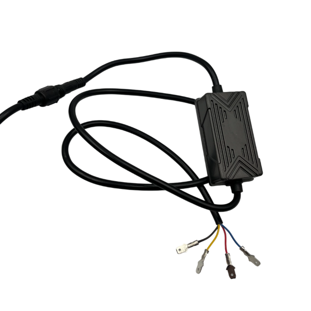 Додаткова світлодіодні LED LED LED LED міні/mini фари з 1 лінзою з чіткою СТГ білий + жовте світло + RGB (2 шт.) - зображення 4