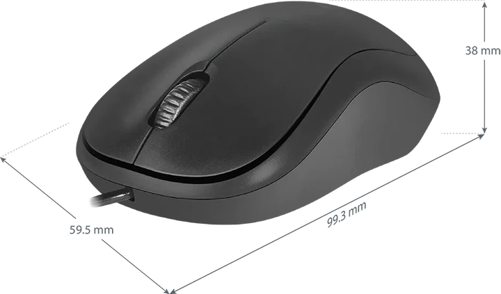 Проводная мышка Defender Patch MS-759 USB 3кн 1000 dpi Black (52759) - Фото 5 Проводная мышка Defender Patch MS-759 USB 3кн 1000 dpi Black (52759) - изображение 5